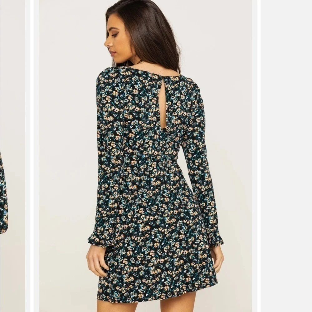 Free People ditzy floral print mini dress - Picture 2 of 14